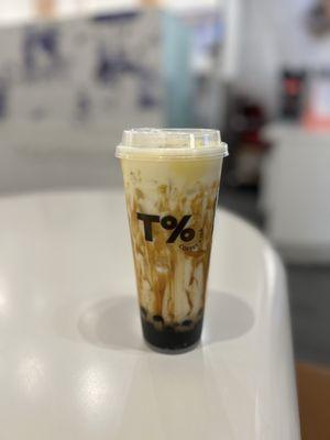 Creme brulee boba latte ($6.45)