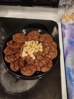 Peanut Butter Fudge and and Aunt Marion's Chocolate Chocolate Chip Cookies.