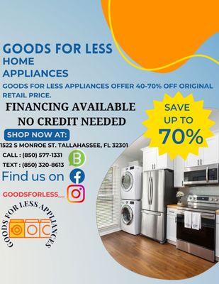 Goods For Less Appliances 