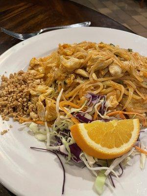 Pad Thai with chicken