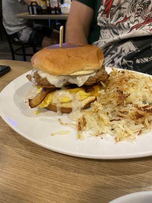 Chicken fried steak sandwich