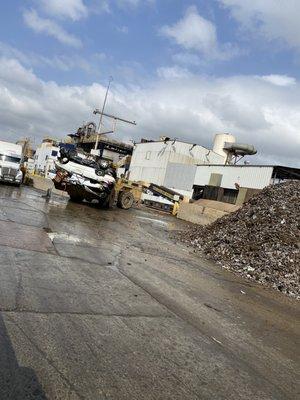 Recycling yard