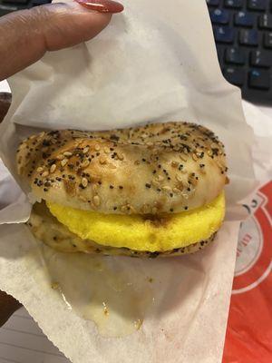 The everything bagel sandwich