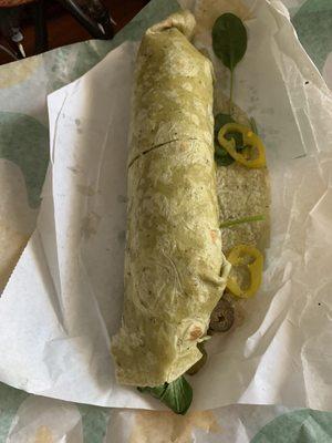 They literally just rolled the wrap.