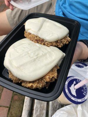 Fried chicken Gua bao