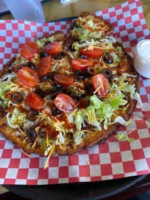 Cauliflower Taco Pizza