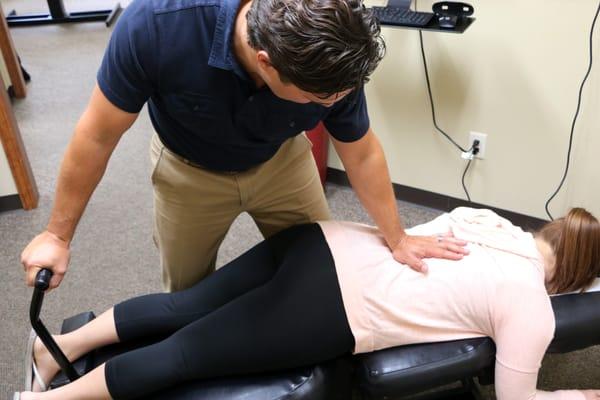 Dr. Troy Norris is versed in many different adjusting techniques such as Flexion Distraction.