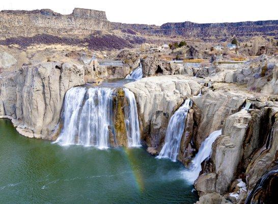 Caught a rainbow at the base of the larger falls!! March 2023