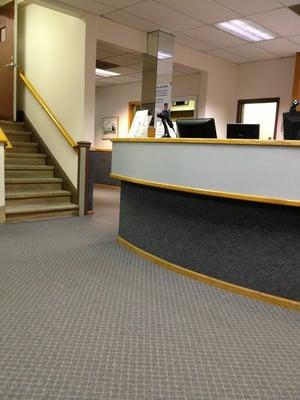 Front desk area