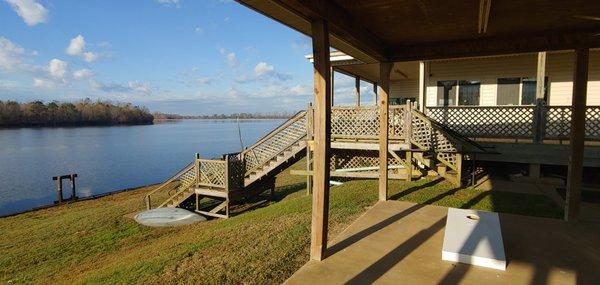 View of Red River from our patio and deck