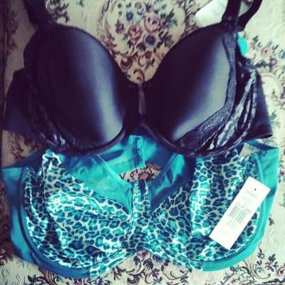 Two of the cute bras I purchased today!