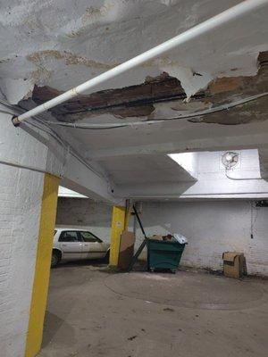 Garage caving in