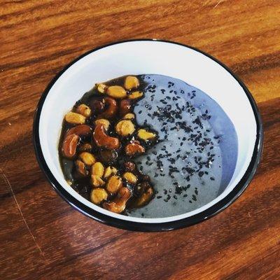 Black Sesame Yogurt | honeyed: cashews, chestnuts, pecans, walnuts, peanuts