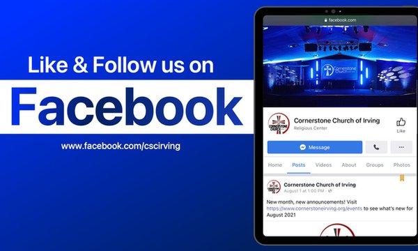 Follow us on Facebook