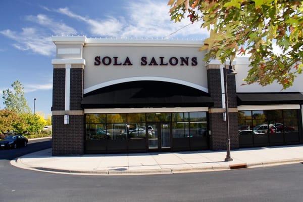 A view from the outside of Sola salons in Woodbury lakes MN