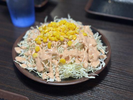 Complimentary salad when dining in