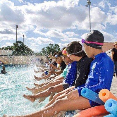 Learn to swim class.