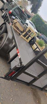 Diamond plate bottom toy hauler/ utility trailer