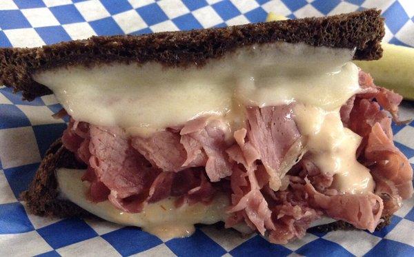 Reuben sandwich (minus the sauerkraut). . .wonderful!