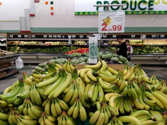 Bananas on sale.