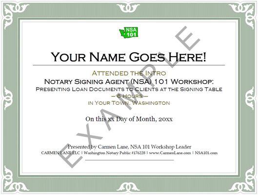 CARMEN LANE LLC | Notary Signing Agent Training