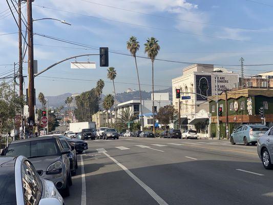 Sunset Blvd. In front of WP store - Sunset Gulch area