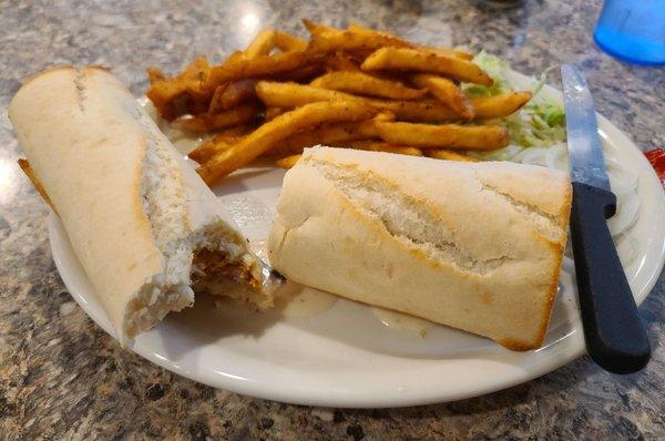 Shrimp po'boy