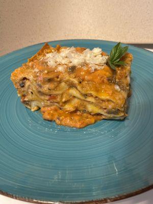 Lasagna porcini mushrooms single serving