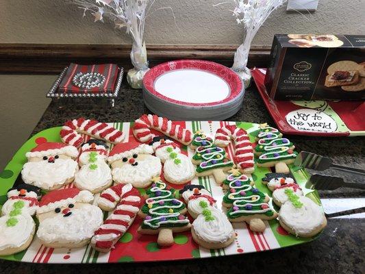 Delicious homemade Christmas cookies by Connie Crow and Bella.