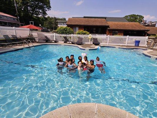 Pool time, making beautiful memories