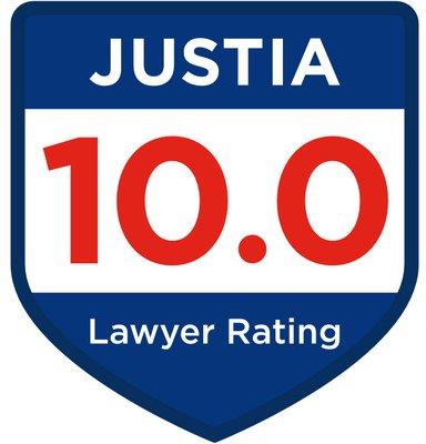 Rated 10.0 on Justia