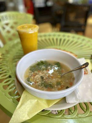 Rotisserie chicken soup