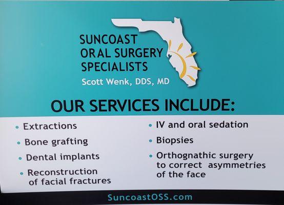 Our Specialities Include 
 Oral and Maxillofacial Surgery