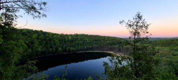 Top of Lake trail dusk 8/19