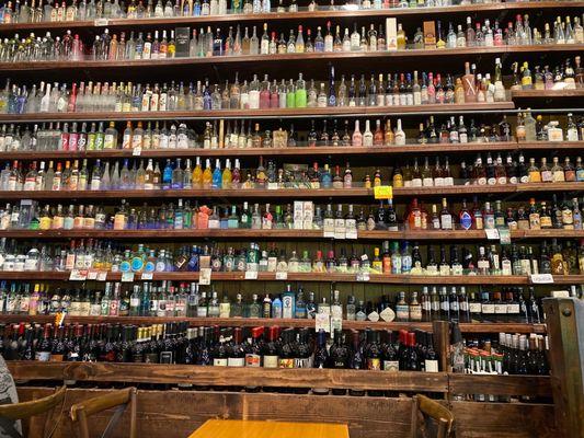 Wall of bottles!