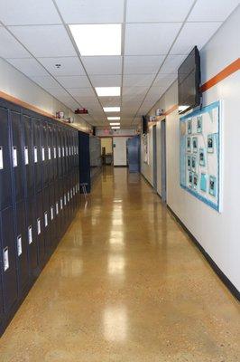 Middle School hallway