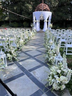 Aisle Decoration for ceremony