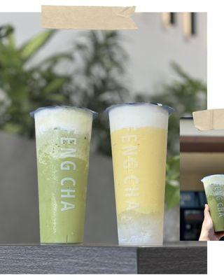 Mango Breeze and Matcha Breeze