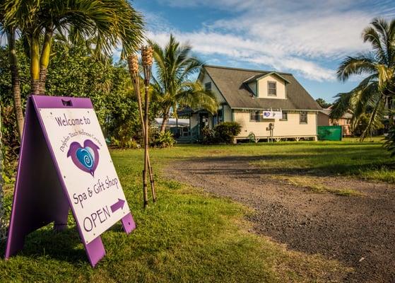 Our Center is located right in the heart of Old Kapaa Town with plenty of parking right in front.