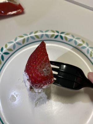 Moldy strawberry