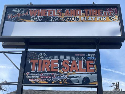 We sale rims and tires many size available