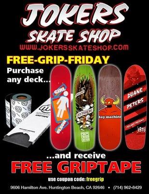 Free grip Friday at Jokers