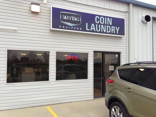 The Maytag Equipped Laundry at Champion Cleaners offers a self service laundromat.