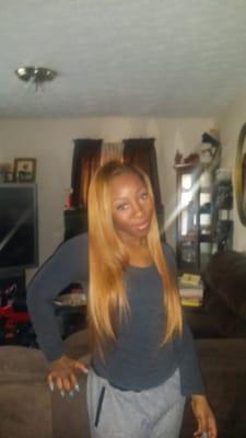 My lovely dyed hair from Atlanta bundle  Boutique