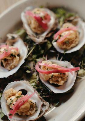 Fried oysters