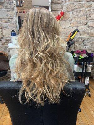 Beach waves, cut and highlights