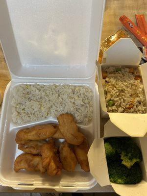 FR2. Chicken Fried Rice CK1. Chicken w. Broccoli SS1. Sweet and Sour Chicken