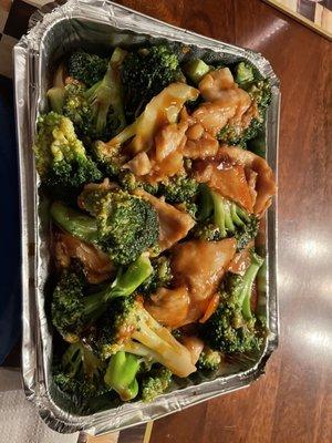 Chicken and broccoli