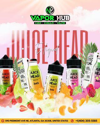 "Get your daily dose of flavor at Vapor Hub Piedmont with Juice Head Eliquid--refreshing vibes await on Piedmont Avenue!