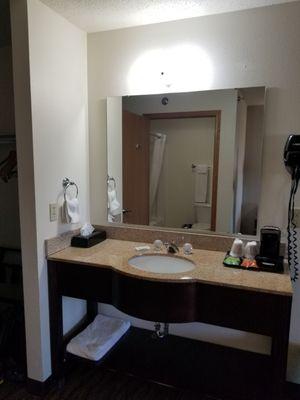 Sink in room, King suite